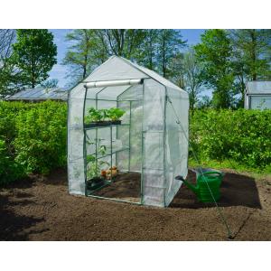 Tuinkas met dubbele etages Tuinkas met dubbele etages