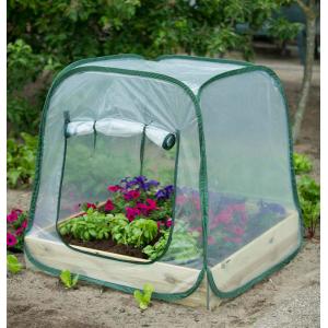 Beschermhoes voor vierkantemetertuin transparant Beschermhoes voor vierkantemetertuin transparant