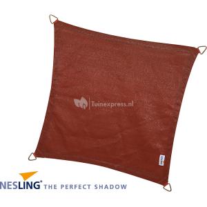 Nesling Coolfit schaduwdoek vierkant terracotta 3.6 x 3.6 x 3.6 meter Nesling Coolfit schaduwdoek vierkant terracotta 3.6 x 3.6 x 3.6 meter