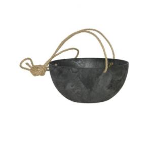 Artstone fiona hanging basket zwart L Artstone fiona hanging basket zwart L