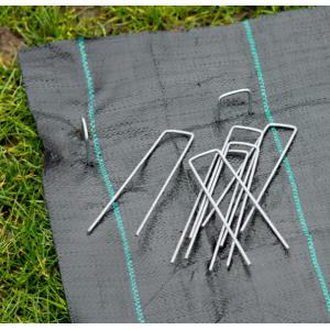 Gronddoekpennen zakje met 10 stuks van 140 x 30 x 3 milimeter Gronddoekpennen zakje met 10 stuks van 140 x 30 x 3 milimeter