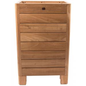 Hoge houten plantenbak naturel 76x42x98 cm Hoge houten plantenbak naturel 76x42x98 cm