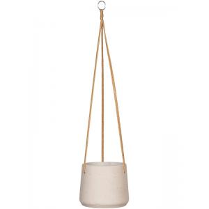 Rough Eco-line hangende bloempot L 20x17 cm Patt lichtgrijs Rough Eco-line hangende bloempot L 20x17 cm Patt lichtgrijs