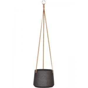 Rough Eco-line hangende bloempot L 20x17 cm Patt zwart Rough Eco-line hangende bloempot L 20x17 cm Patt zwart