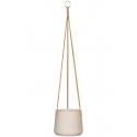 Rough Eco-line hangende bloempot M 17x14 cm Patt lichtgrijs