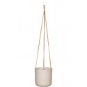 Rough Eco-line hangende bloempot M 18x18 cm Charlie lichtgrijs