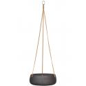 Rough Eco-line hangende bloempot M 29x11 cm Eileen zwart