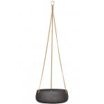 Rough Eco-line hangende bloempot M 29x11 cm Eileen zwart