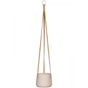 Rough Eco-line hangende bloempot S 14x11 cm Patt lichtgrijs Rough Eco-line hangende bloempot S 14x11 cm Patt lichtgrijs