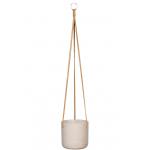 Rough Eco-line hangende bloempot S 15x15 cm Charlie lichtgrijs
