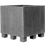 Pottery Pots Jumbo Feet 130x130x110 cm grijs vierkante plantenbak