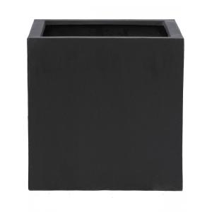 Pottery Pots Naturel Block 50x50x50 cm zwart vierkante plantenbak Pottery Pots Naturel Block 50x50x50 cm zwart vierkante plantenbak