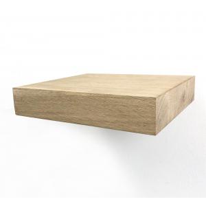 Zwevende wandplank eiken recht 20 x 20 cm Zwevende wandplank eiken recht 20 x 20 cm