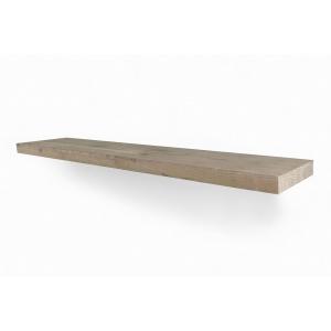 Zwevende wandplank gebruikt steigerhout 80 x 20 cm Zwevende wandplank gebruikt steigerhout 80 x 20 cm