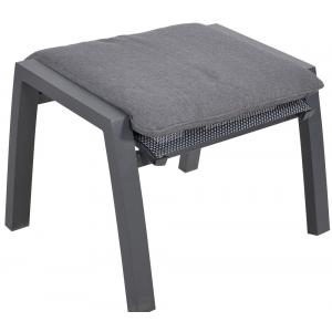 Allegro voetenbank aluminium hocker grijs 63x55x45 cm Allegro voetenbank aluminium hocker grijs 63x55x45 cm