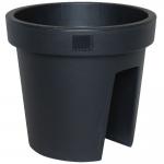 Balkonbak rond set ΓΈ28 cm E&K - antraciet