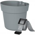 Balkonbak set Conny ΓΈ16 cm - steengrijs