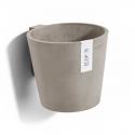 Ecopots Amsterdam Wall kunststof bloempot Taupe - &Oslash; 18 cm