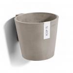 Ecopots Amsterdam Wall kunststof bloempot Taupe - &Oslash; 18 cm