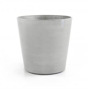 Ecopots Amsterdam op wielen kunststof bloempot Wit/Grijs - Ø 56,7 cm Ecopots Amsterdam op wielen kunststof bloempot Wit/Grijs - Ø 56,7 cm