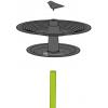 Finch Vogelbad &oslash; 32 cm - olijfgroen