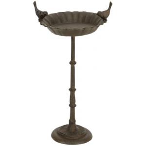 Vogelbad met standaard ø 32 cm H55 cm - gietijzer Vogelbad met standaard ø 32 cm H55 cm - gietijzer