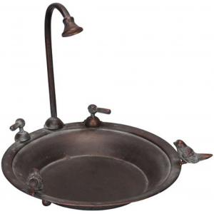 Vogelbad sfeerkraan ø 33 cm H32 cm - koper Vogelbad sfeerkraan ø 33 cm H32 cm - koper