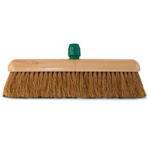 Zachte bezem van kokosvezel 30cm met kunststof houder Zachte bezem van kokosvezel 30cm met kunststof houder
