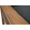 Teak 180 cm Loungebank inclusief kussens - 3 persoons