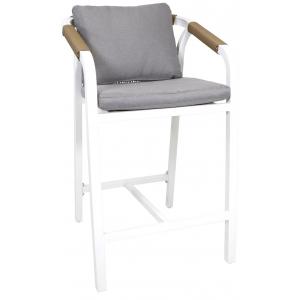 Rimini Barstoel Witte hoge tuinstoel - set van 4 stuks Rimini Barstoel Witte hoge tuinstoel - set van 4 stuks