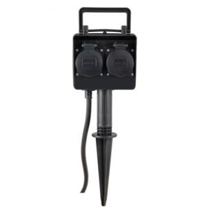 Buitenstopcontact 2-voudig IP44 max 3680 Watt Buitenstopcontact 2-voudig IP44 max 3680 Watt