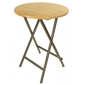 Houten inklapbare ronde bartafel ⌀ 78 cm Houten inklapbare ronde bartafel ⌀ 78 cm