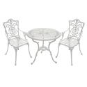 Bistroset Antiek ⌀ 70 cm - wit