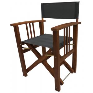 Regisseursstoel antraciet met houten frame Regisseursstoel antraciet met houten frame