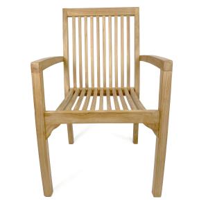 Express teak houten stapelstoel Padang 58x89x60 cm Express teak houten stapelstoel Padang 58x89x60 cm
