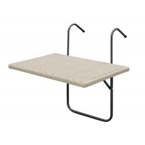 Balkontafel - Metaal Wicker - Antraciet Wicker 60 cm Balkontafel - Metaal Wicker - Antraciet Wicker 60 cm