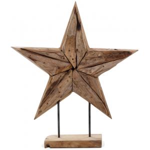 Deco Ster houten beeld 50 cm Deco Ster houten beeld 50 cm