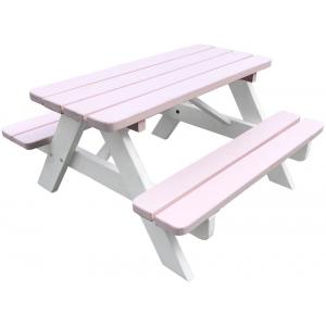 Kinderpicknicktafel Minnie roze/wit Kinderpicknicktafel Minnie roze/wit