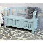 Pinokkio 2-persoons houten koffer tuinbank blauw