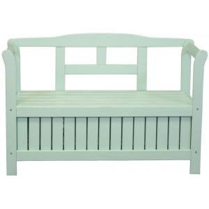 Pinokkio 2-persoons houten koffer tuinbank groen Pinokkio 2-persoons houten koffer tuinbank groen