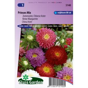 Zomeraster Chinese Aster bloemzaden - Prinses Mix Zomeraster Chinese Aster bloemzaden - Prinses Mix