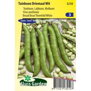 Tuinboon zaden - Driemaal Wit Tuinboon zaden - Driemaal Wit