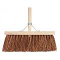 Harde bezem 41 cm met beugel en houten steel 140 cm