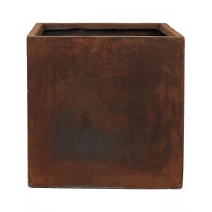Ter Steege Static Cube vierkante plantenbak 43x43x43 cm roest Ter Steege Static Cube vierkante plantenbak 43x43x43 cm roest