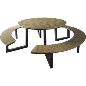 Picknicktafel Arezzo aluminium rond Picknicktafel Arezzo aluminium rond