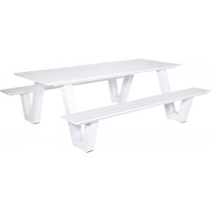 Picknicktafel Breeze aluminium wit Picknicktafel Breeze aluminium wit