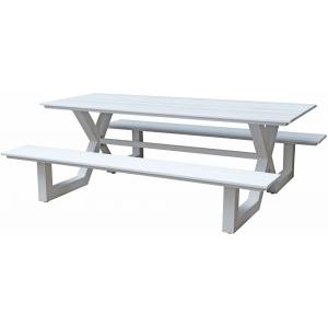 Picknicktafel Family aluminium wit Picknicktafel Family aluminium wit