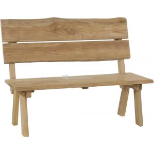 Boomstam 2-persoons tuinbank teak Boomstam 2-persoons tuinbank teak