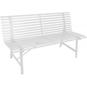 Parkbank 3-persoons tuinbank wit Parkbank 3-persoons tuinbank wit