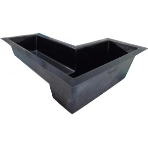 Venus polyester voorgevormde vijver L-vorm Venus polyester voorgevormde vijver L-vorm